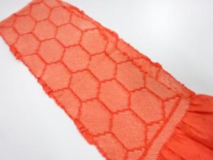 正絹　振袖用　絞り　帯揚げ